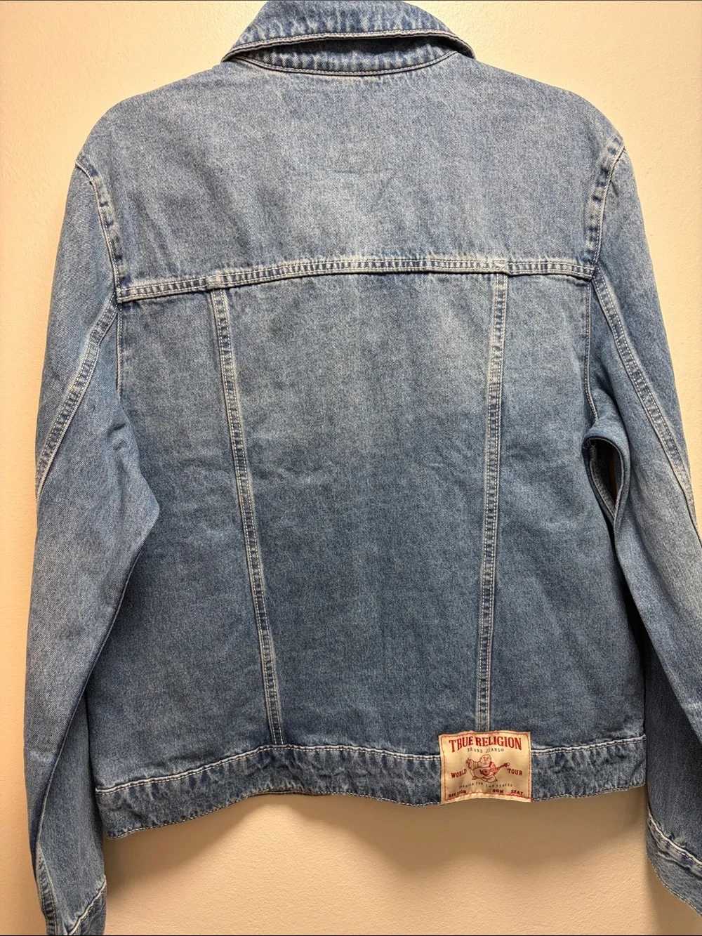 NWT - True Religion Medium Appliqué SN Denim jacket.